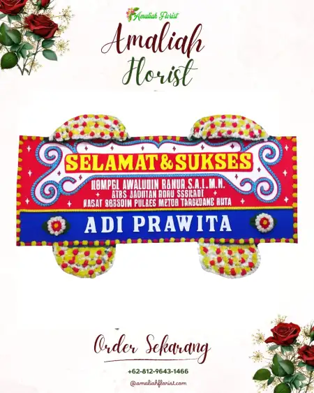 Papan Bunga Ucapan Selamat Kras